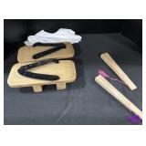 Geta Sandals, Hand Fans, Socks.