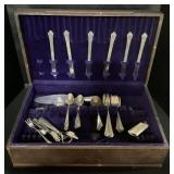 Royal Crest Sterling Silver Flatware Set.
