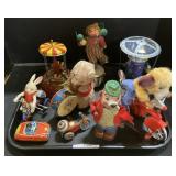 Tin Wind Up Toys.