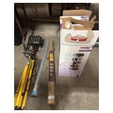 Utility Light, Burlap, Eureka Sweepers.