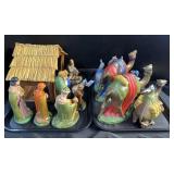 Manger & Religious Figures.