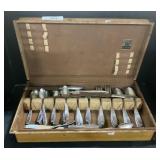 IS Marked Silverware Set.