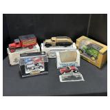 5 ERTL Diecast Toy Cars.