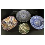 Chinese Export Bowl, Hand Painted Pottery Bowls.