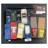 Die Cast Trucks 9 inches And Toy Cars 11 total.