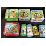 4 Lunchboxes & Thermos, Disney.