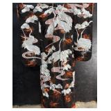 Embroidered Crane Japanese Kimono.