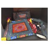 Fabric Stitched, Quilted Handbags.