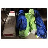 4 Folding Chairs, Pre Lit Christmas Tree.