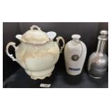 Foot Warmer, Double Handled Vase.