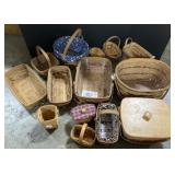 Set Of 14 Longaberger Handwoven Baskets.