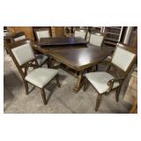 Beautiful Oak Dbl Pedestal Oak Table & Clean