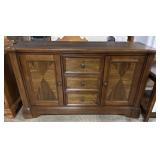 Inlayed Art Deco Oak Side Board.