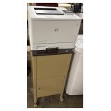 HP Office Printer, Mid Century Rolling Steel