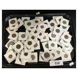 Tray Of Various Foreign Coins & Currency.