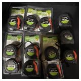 12 Pittsburgh Tape Measures.