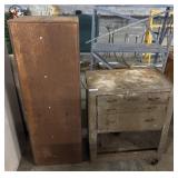 Vtg Tool Chest, Wooden Box.