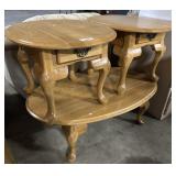 Blonde Oak Coffee & End Tables.
