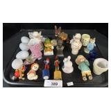 Collectible Figurines, Boot Shaped Vase, Bell.