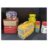 4 Lunchboxes, 2 Thermos Containers.