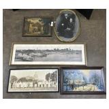 Baltimore Panoramic Photo, Oil On Board.