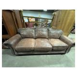 Nice Brown Leather Sofa.