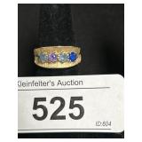 14K Multi Colored Gemstone Ring.