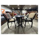 Black Aluminum High Top Patio Set.