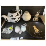 Lenox, Crystal, Teapot, 7.