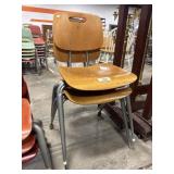 (2) Vtg Brunswick Mid Century Modern School