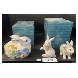 Fitz & Floyd Rabbit S&P Shakers.