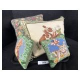 Cat & Rabbit Embroidered Throw Pillows.
