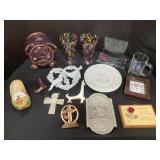 Religious & Marriage Decor, Blown Glass Pig.