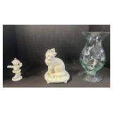 Lenox Glass Animals, Lenox Glass Vase.