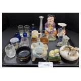 Various Shot Glasses, Sailor Planters.