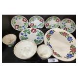 Adams Rose Porcelain Set. Largest Platter is