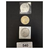 1-Troy Oz Silver Eagle Dollar, 90% Silver Morgan