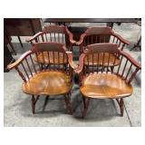 (4) Hitchcock Captains Chairs.