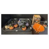 Glass Halloween Decor.