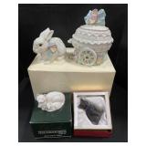 Porcelain Lenox, Belleek, Glass Gimard W/ Boxes.