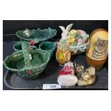 Russian Nesting Cats, Lefton Japan Candy Dishes.