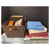 Collector Plates, Wooden Boxes, Landscape Print.