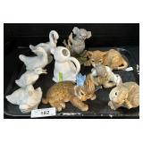 NOA Geese Figurines, Various Animal Figurines.
