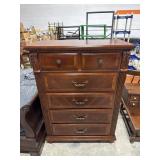 Inlayed Mahogany Chest Of Drawers.
