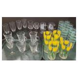 Assorted Glass Drinkware.