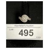 925 Silver Dimond Gem Stone Ring.