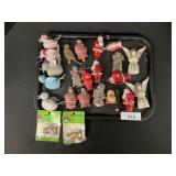 Christmas Celluloid Light Bulbs, Ornaments.