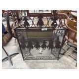 Metal Western Fireplace Screen.
