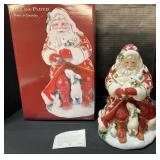 Fitz and Floyd Santa Cookie Jar W/ Box.