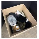 Box Of Stuffed Animals.